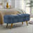 Oval Storage Ottoman Bench With Rubber Wood Legs, Fabric, Multi-Functional And Stylish For Modern Interiors-1718783048