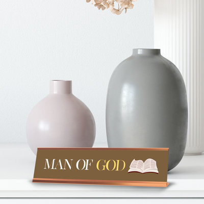 Enseigne de bureau «Man of God»