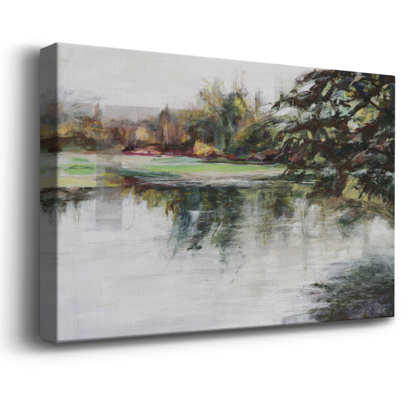 Sur toile tendue avec châssis de qualité supérieure - Prêt à être accroché, H 12 po x l 18 po