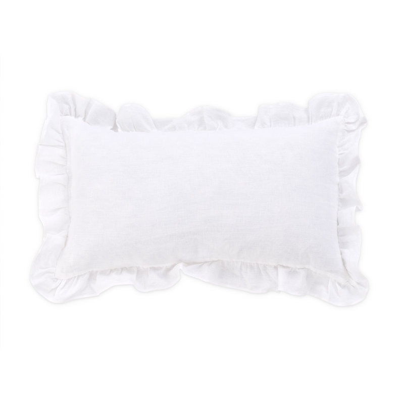 Cherry Hill Linen Duvet Set - White, Queen Duvet Cover + 4 Shams + 1 Pillow