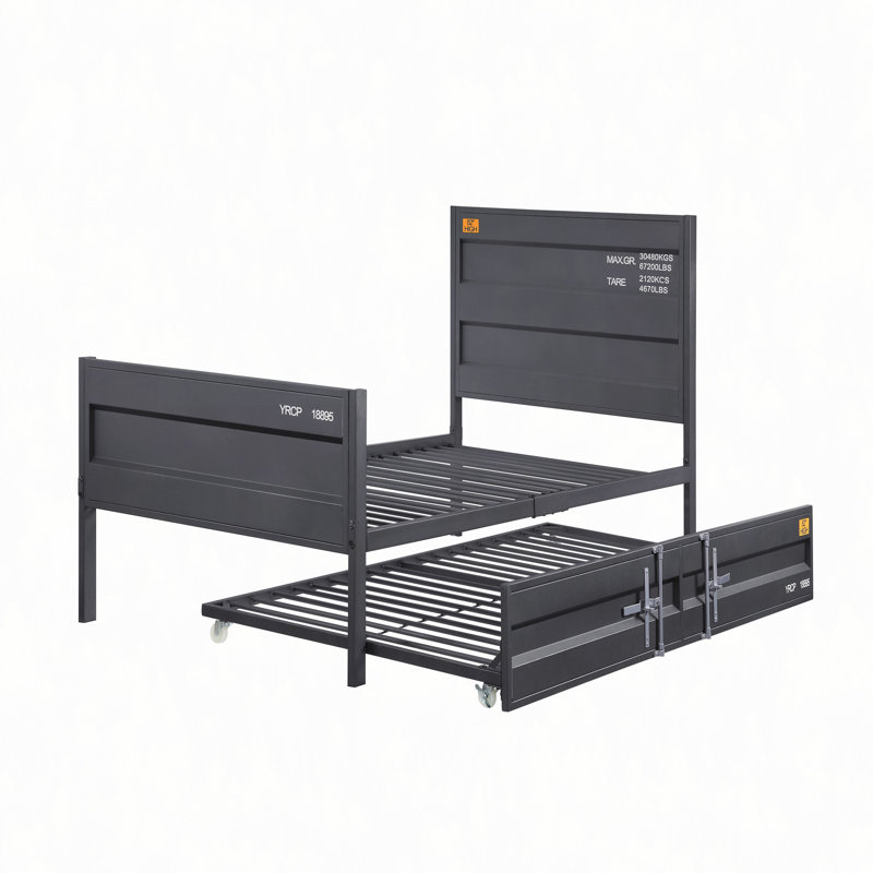 Gunmetal Platform Bed