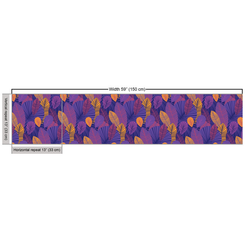 Chien Print of Colorful Tropical Leaves Intertwined Multi-Purpose Fabric