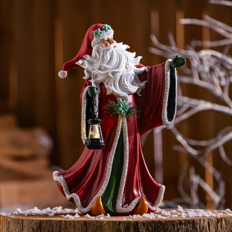 Statuaire du Père Noël mystique 16 "à DEL H