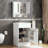 Bathroom Vanity and Mirror Cabinet Set with storage space