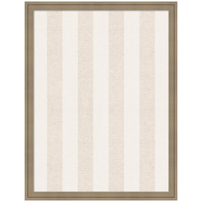 Tableau d'affichage en lin encadré en tissu