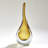 Stretched Neck Vase-Amber-Lg