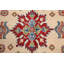 Tapis oriental à motif géométrique à motif de légumes Kazak noué à la main 5 x 7