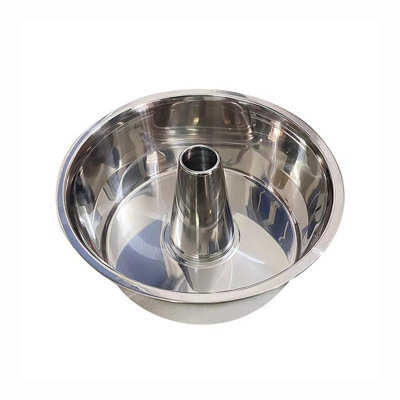 Moule à gâteau en acier inoxydable Fox Run, moule à gâteau avec fond amovible, rond 10 po x 5 po