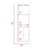 Light Oak 5-Bottle 2-Shelf Bar Cabinet