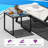 Salon d'extérieur avec table d'appoint et dossier réglable (ensemble de 2 avec table)-97835659