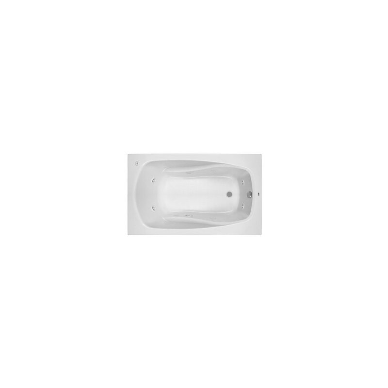 60'' x 32'' Drop-In Whirlpool Acrylic Bathtub, White