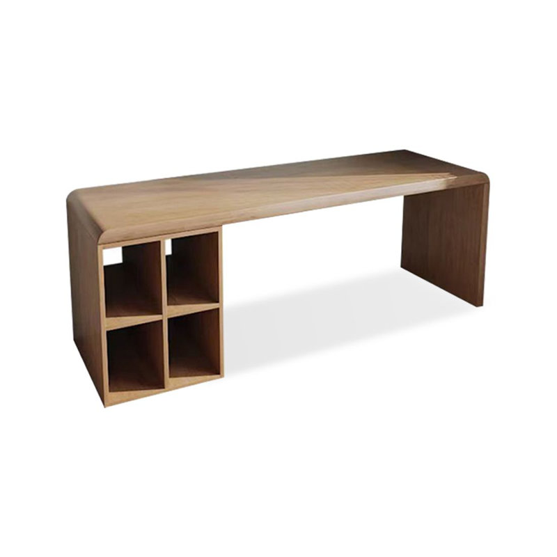 Bureau moderne et simple avec bibliothèque, H 29,53 po x l 78,74 po x P 23,62 po