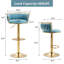 Tabouret de bar pivotant avec dossier Ginko-879315310-882844525