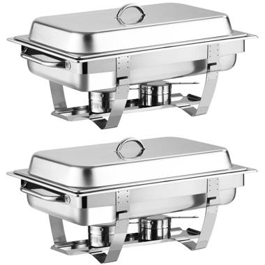  Denmark Tools for Cooks Celebrations Cookware Collection 5  Piece 6.3-Quart Heavy Gauge Stainless Steel Round Chafing Dish Set with  Roll Top Lid for Entertaining & Catering: Home & Kitchen