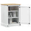 Solid Wood Rectangle Accent Cabinet