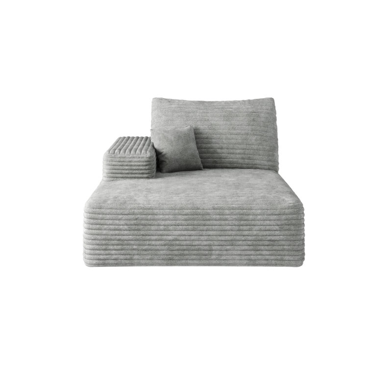 Boneless Y119-R-SLEEPER Sleeper, Black Fabric, Right Hand Facing, 37.88" H x 70.18" W x 39.48" D