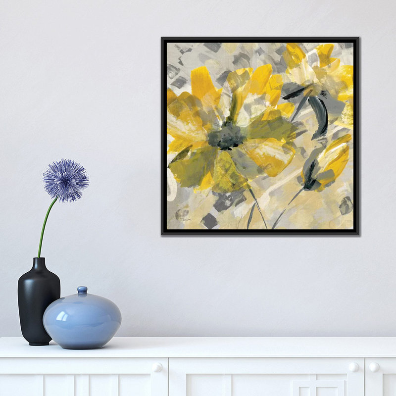 Buttercup par Katrina Caraven - Estampe numérique sur toile tendue avec châssis, H 18 po x l 18 po x P 1,5 po, Pas de tapis