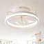 Ventilateur de plafond moderne à 5 pales avec ensemble d'éclairage et télécommande Gurganus