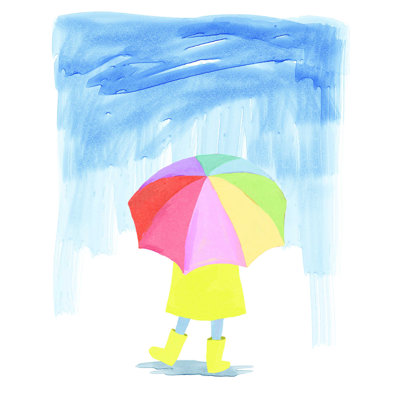 " Rainbow Umbrella "