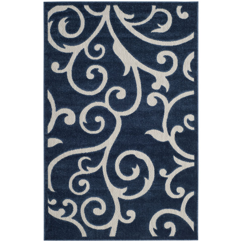 Bryan Performance Floral Rug, Rectangle 5'3" x 7'7"