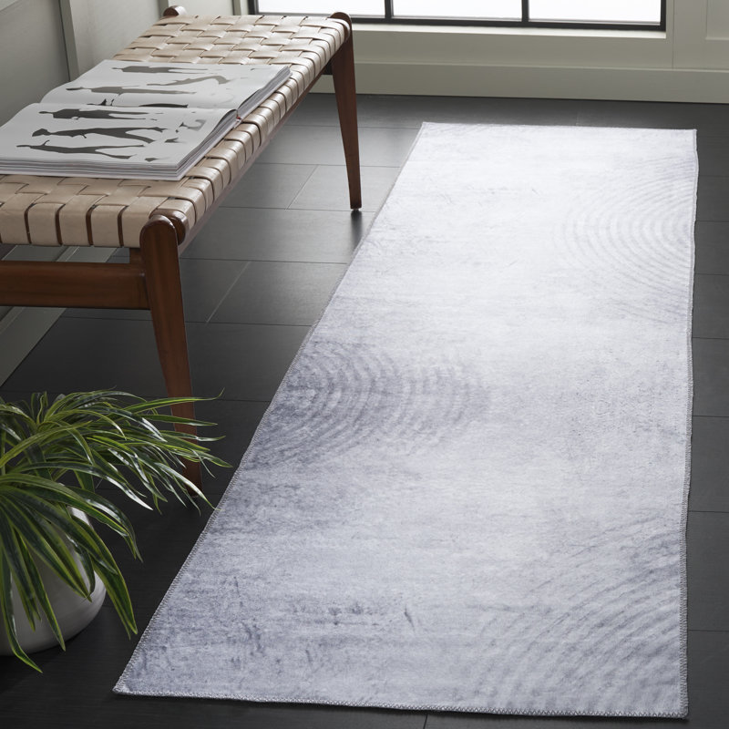 Tapis gris Joal 809, Tapis de couloir 2 pi 6 po x 8 pi