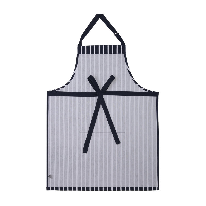 Striped Bib Apron, Navy Striped