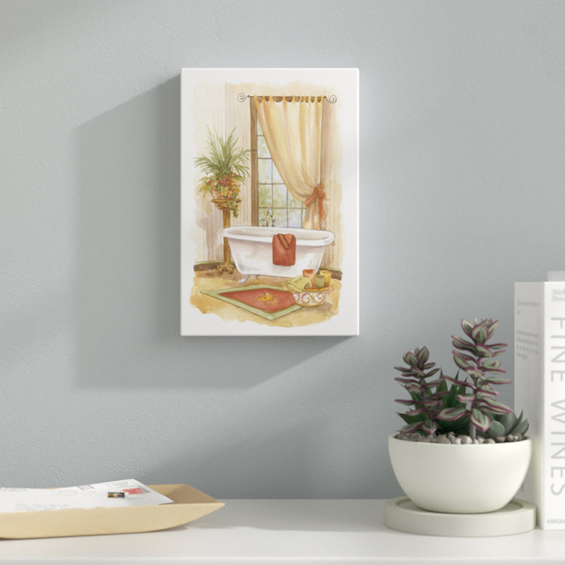 "Bath in Spice II" par Jerianne Van Dijk, reproduction d'art sur toile, H 12 po x l 8 po, Toile tendue