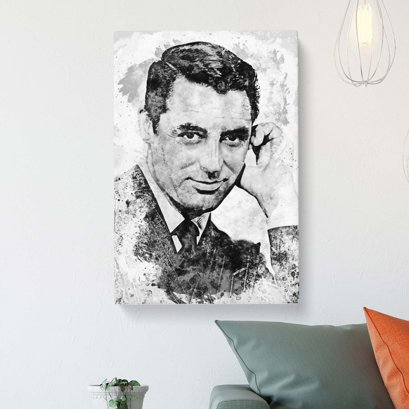 Cary Grant in Abstract - Wrapped Canvas, 76cm H x 50cm W x 3cm D