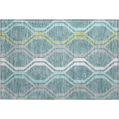 Tapis de qualité supérieure Mid-Century moderne lavable à la machine Premium Mayfield AMF2326