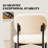 Sherpa Fabric Upholstered Dining Chair, Side Chair With Backrest For Dining Room,Kitchen,Living Room,Beige-2051740467