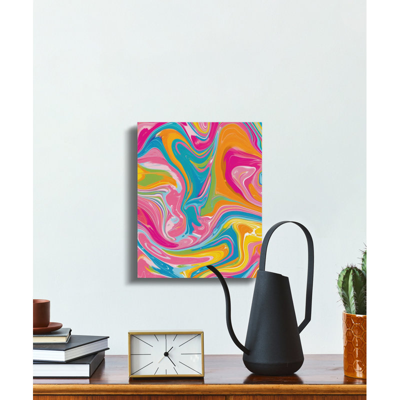 Abstract Swirl Wall Art, Marble Print, Modern Art Canvas, Contemporary Home Decor, Vibrant Wall Hanging, Unique Gift Idea