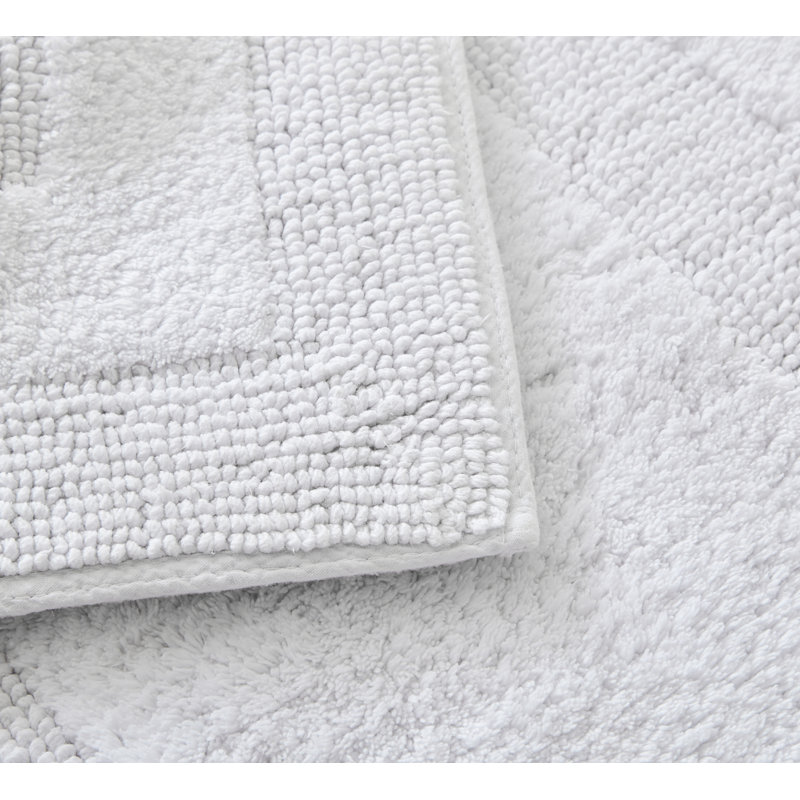 Long Branch Bath Rug, White, 21 x 34