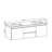 60'' Wall Hung Bathroom Vanity