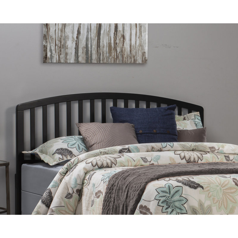 Brekke Solid Wood Headboard, Full/Queen, Black
