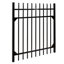 Barrière en métal à lances pressées H 4 pi x l 4,7 pi Athènes