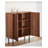 Modern minimalist black solid wood shoe cabinet