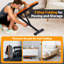 Heavy Duty Adjustable Weight Bench for Home Gym – 1000lbs Capacity, Quick Folding, 8-Backrest & 3-Seat Positions, Incline/Decline/Flat, Space-Saving, Full Body Workout – Square Tube Style, Orange Side