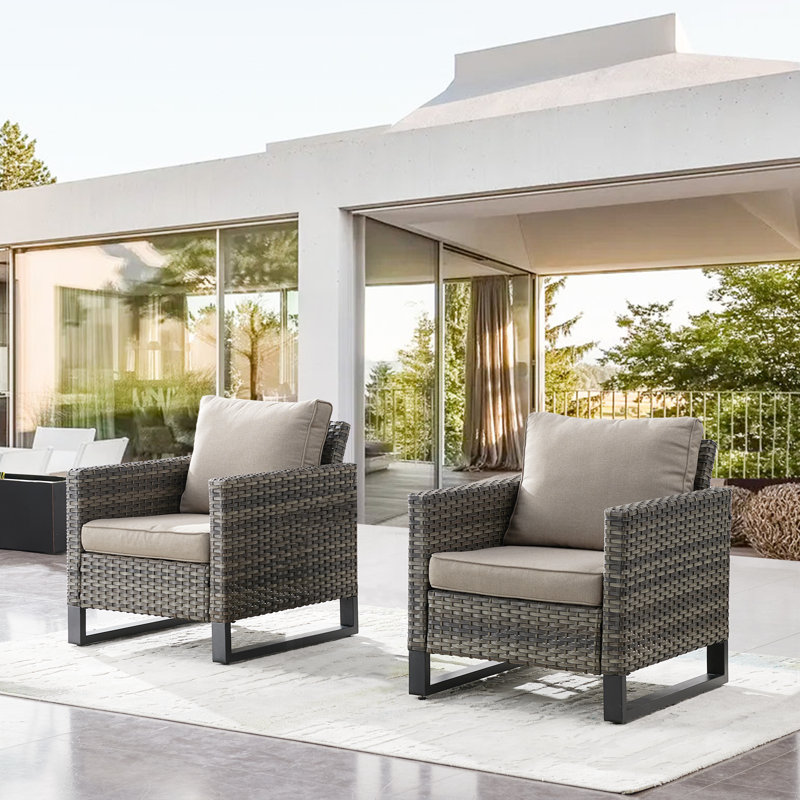 Ingvald Outdoor Lounge Chair, Grey, Grey