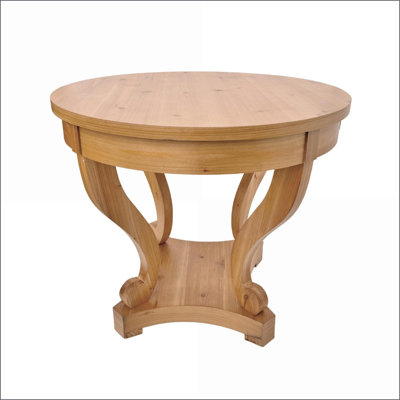 Tables de salle à manger | Petite ferme ronde en bois naturel avec rangement, pour la cuisine et la salle à manger | Mesa de Comedor | Rond