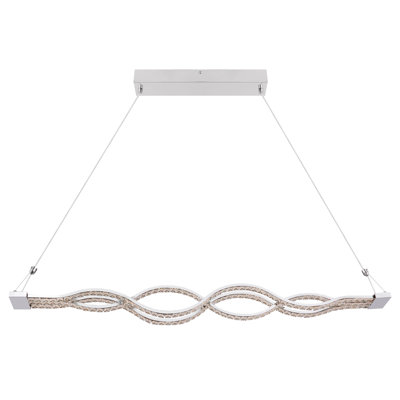Lydia 1 - Light Chrome LED Geometric Pendant