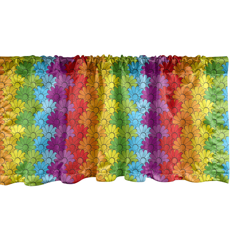 Multicolore cantonnière Ambesonne