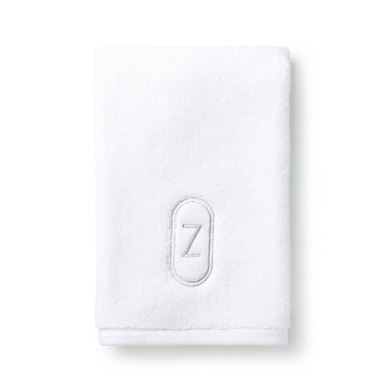 Monogram Embroidered Fingertip Towel, Z