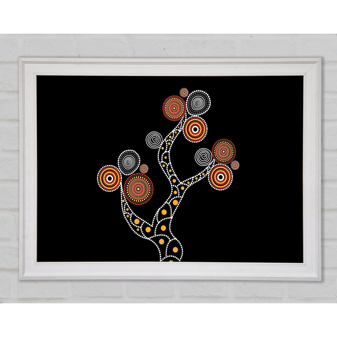 Aboriginal Tree 1 - Einzelner Bilderrahmen Kunstdrucke