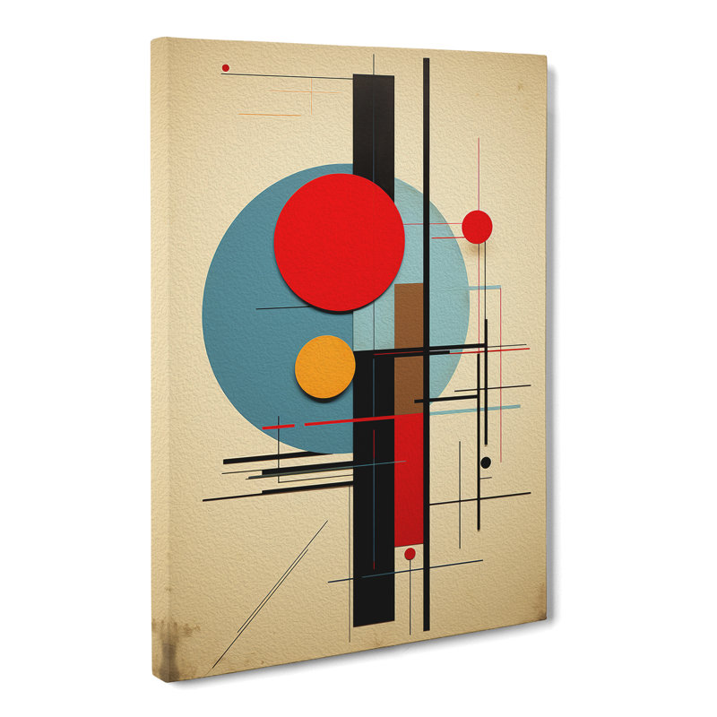 Minimalist Art Constructivism - Wrapped Canvas, 60cm H x 40cm W x 3cm D