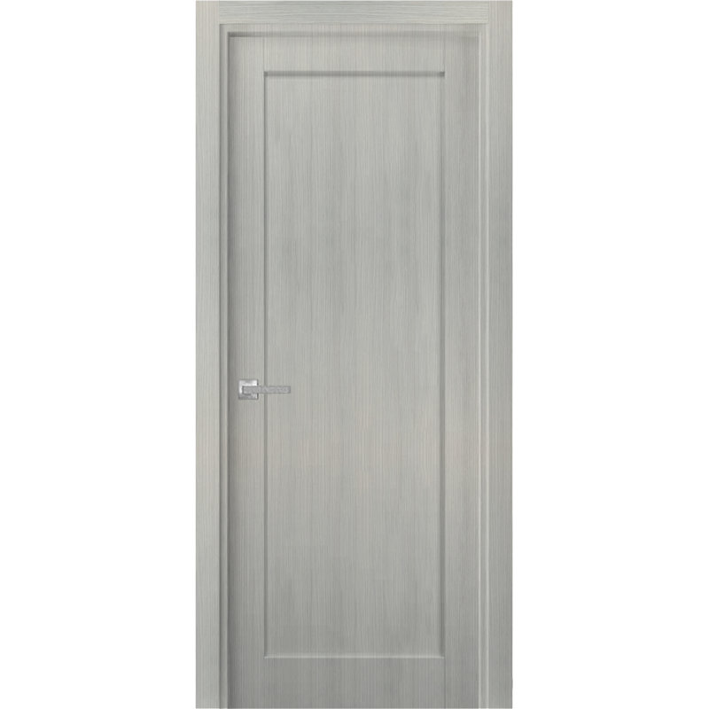 Porte standard Quadro, 18 po x 80 po, Gris cendré