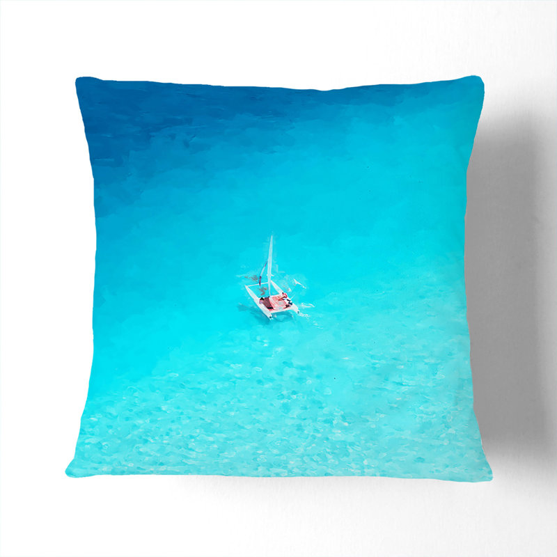 Abstract Square Throw Cushion, Stone, 55cm H x 55cm W x 20cm D