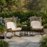 Marienthal Outdoor 3-Piece PE Rattan Conversation Set With Ceramic Top & Iron Legs