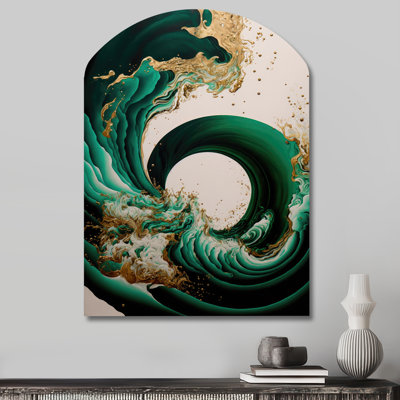 Corisande - Abstract Spirals Arch Shape Irregular Metal Wall Decor
