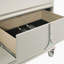 Table de chevet 2 tiroirs Pearl White