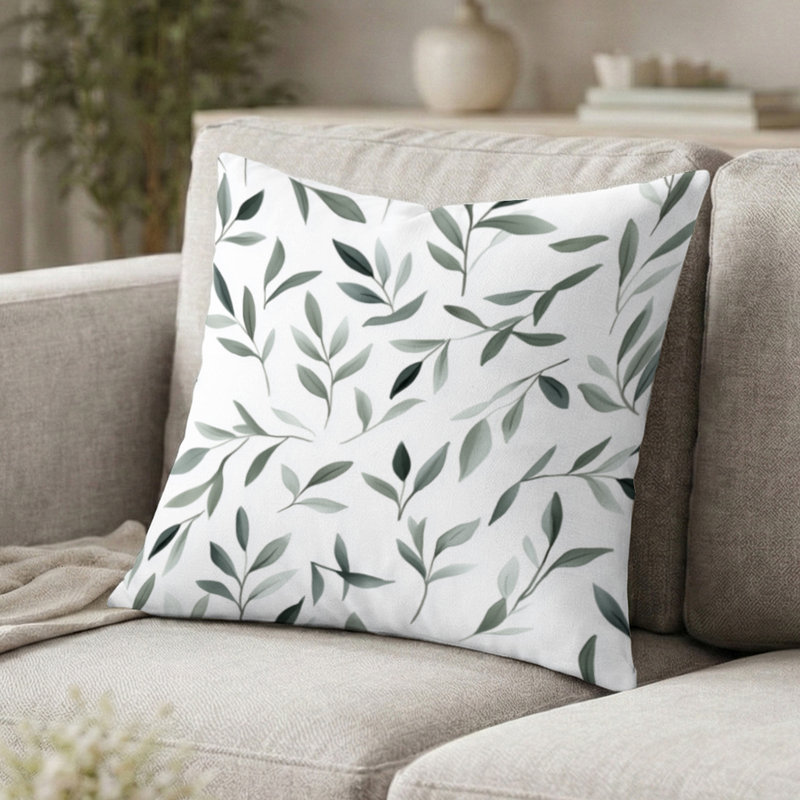 Coussin Floral, H 20 po x l 20 po